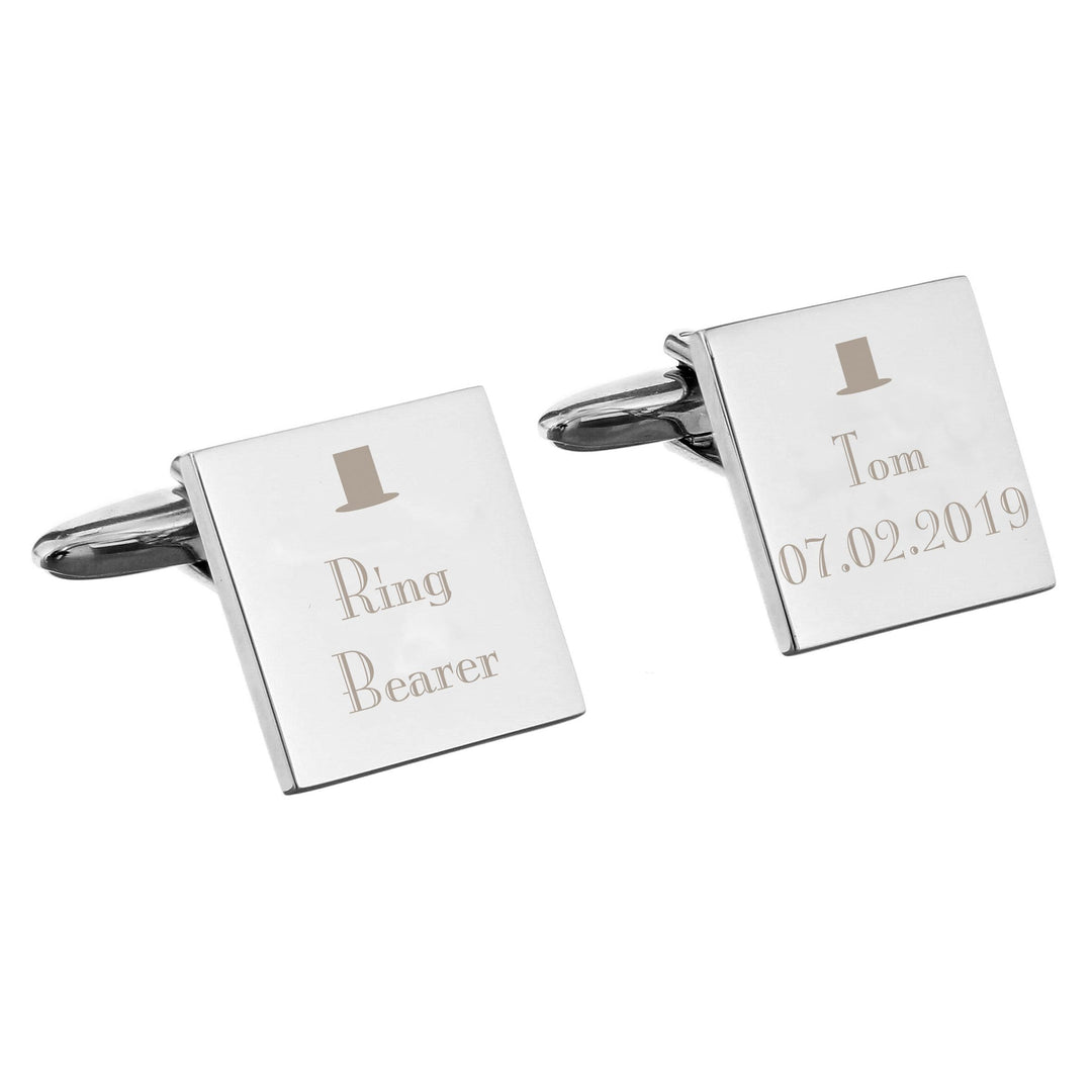 Personalised Memento Jewellery Personalised Decorative Wedding Any Role Square Cufflinks
