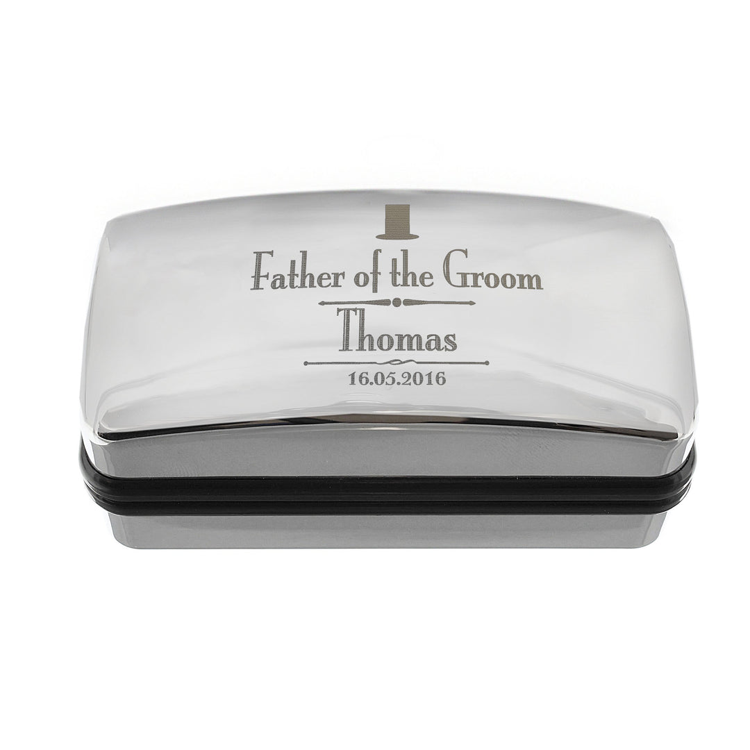 Personalised Memento Jewellery Personalised Decorative Wedding father of the Groom Cufflink Box