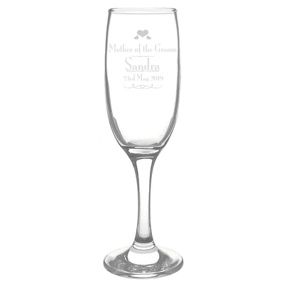 Personalised Memento Glasses & Barware Personalised Decorative Wedding Mother of the Groom Glass Flute