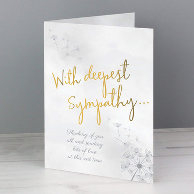 Personalised Memento Greetings Cards Personalised Deepest Sympathy Card