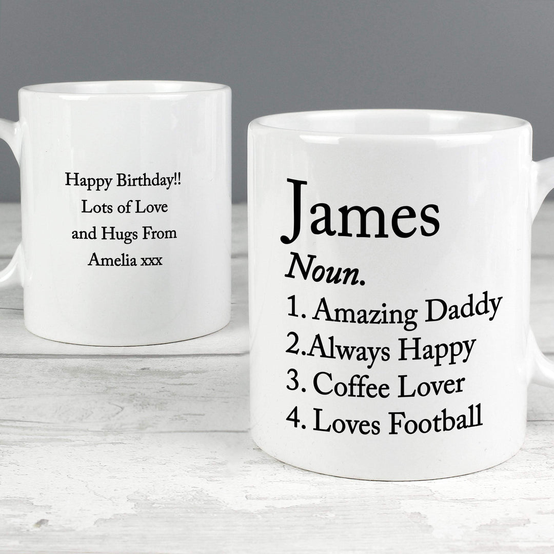 Personalised Memento Personalised Dictionary Definition Mug