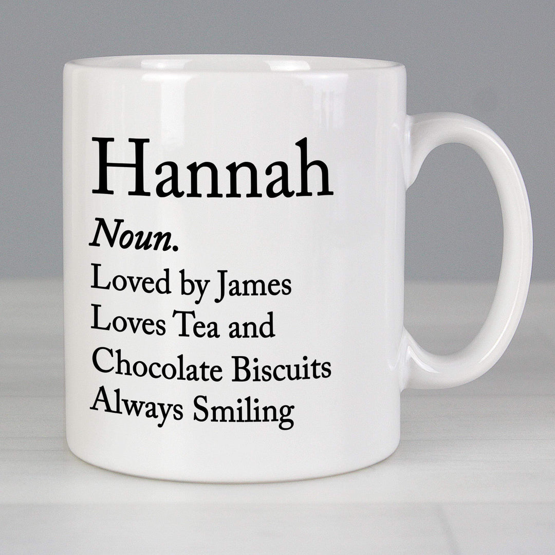 Personalised Memento Personalised Dictionary Definition Mug