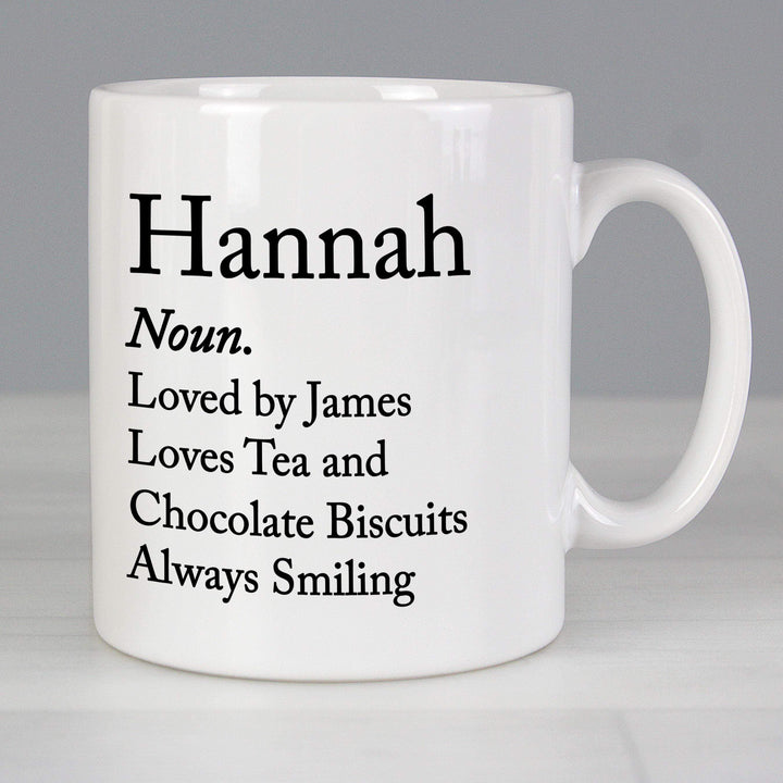 Personalised Memento Personalised Dictionary Definition Mug