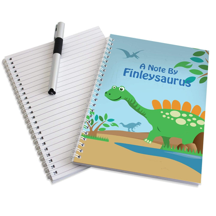 Personalised Memento Stationery &amp; Pens Personalised Dinosaur A5 Notebook