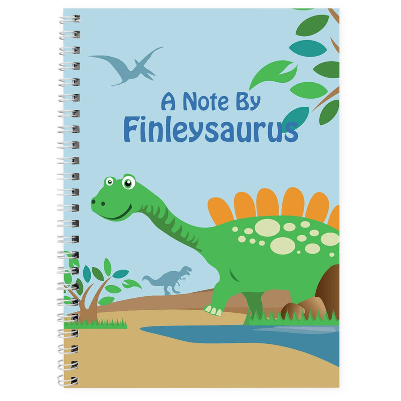 Personalised Memento Stationery & Pens Personalised Dinosaur A5 Notebook