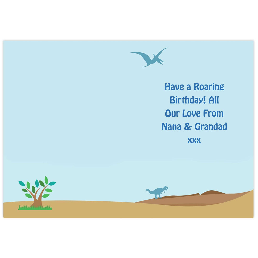 Personalised Memento Greetings Cards Personalised Dinosaur Card