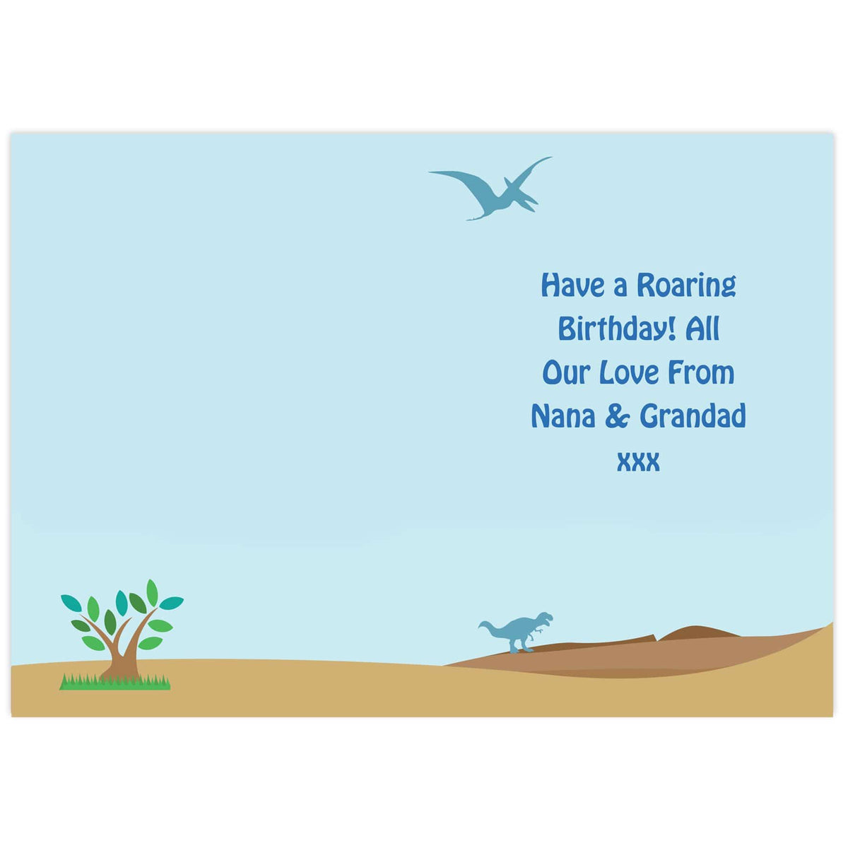 Personalised Memento Greetings Cards Personalised Dinosaur Card