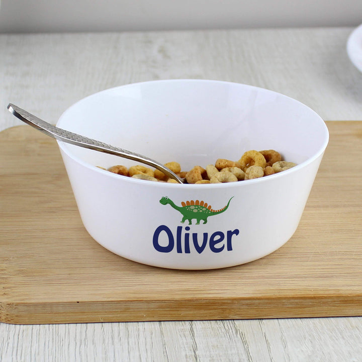 Personalised Memento Personalised Dinosaur Plastic Bowl