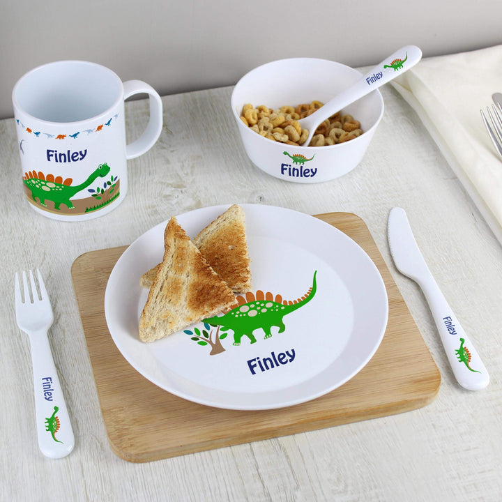 Personalised Memento Personalised Dinosaur Plastic Bowl