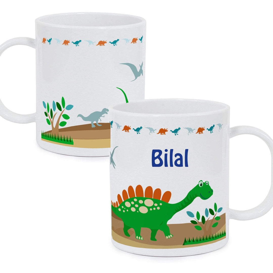 Personalised Memento Mealtime Essentials Personalised Dinosaur Plastic Mug