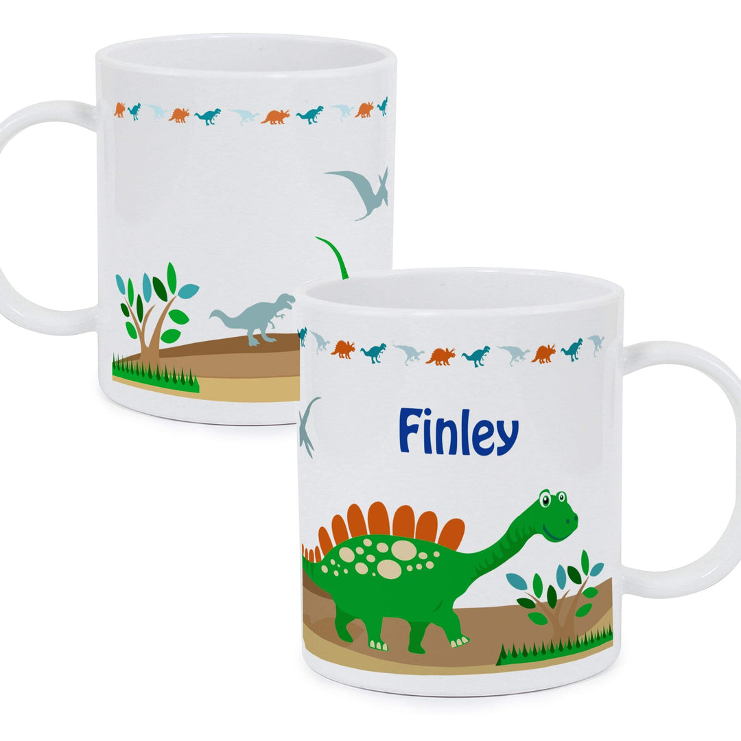 Personalised Memento Mealtime Essentials Personalised Dinosaur Plastic Mug