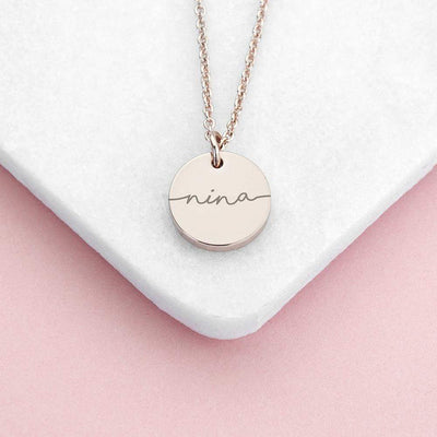 Treat Personalised Disc Necklace