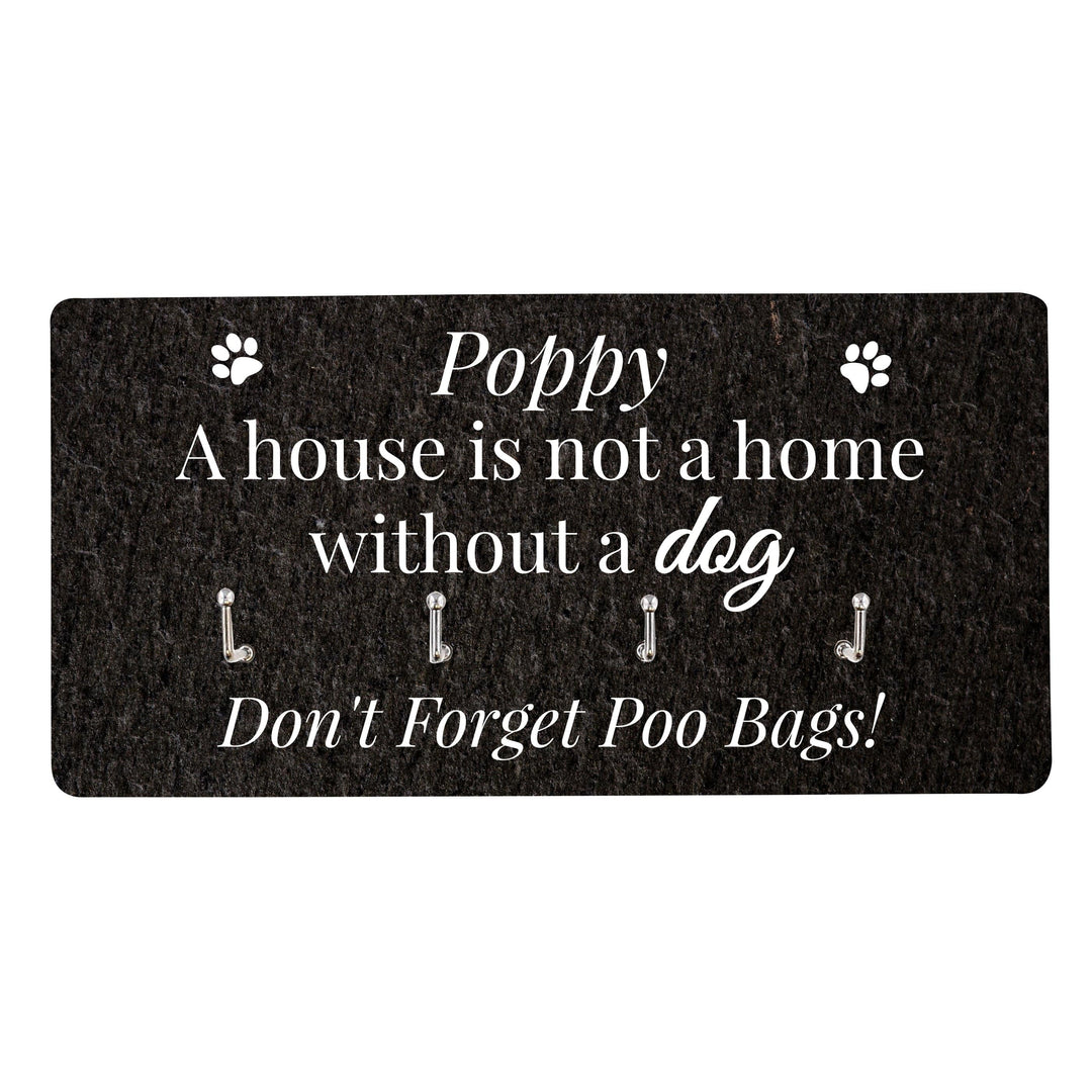 Personalised Memento Wooden Personalised Dog Lead Hooks