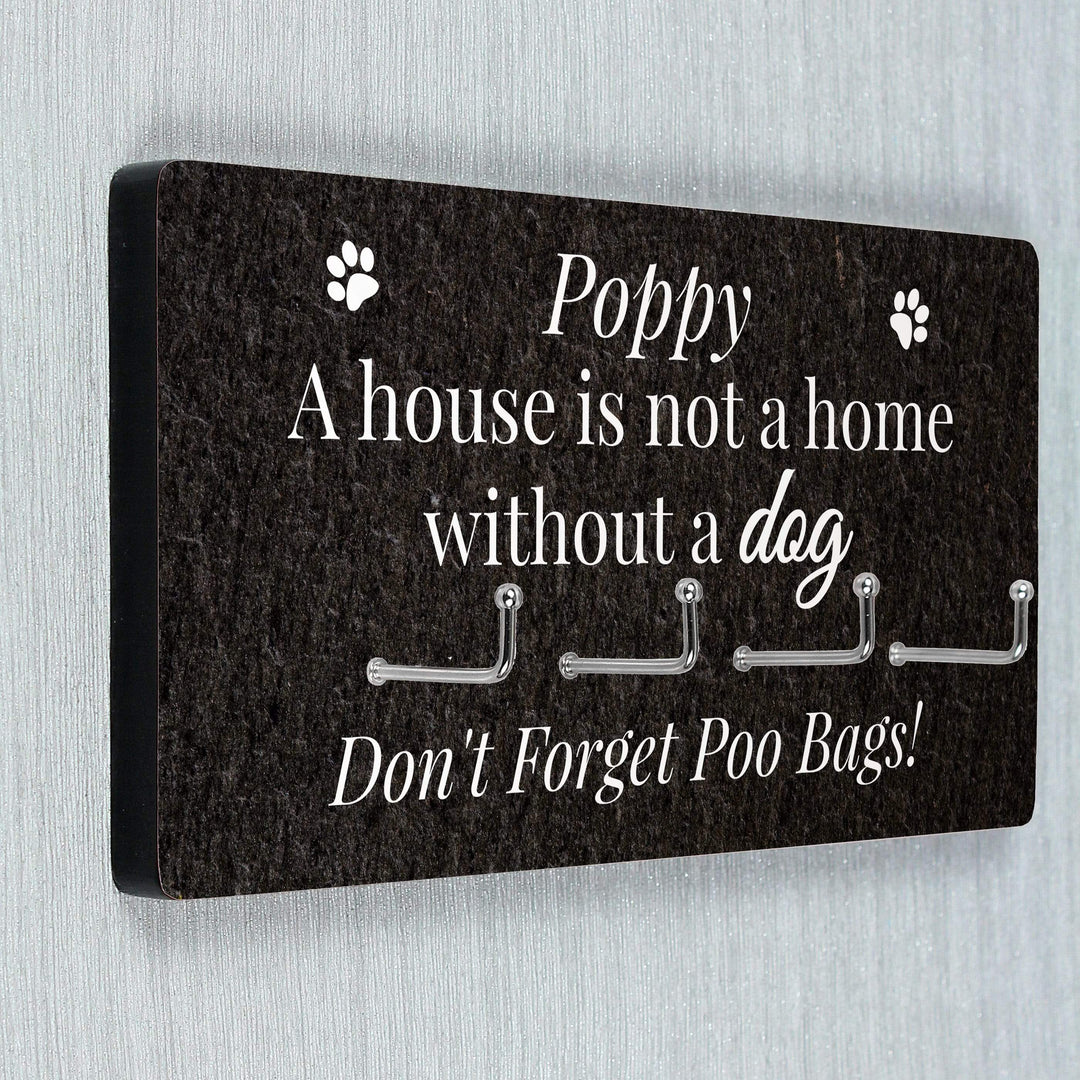 Personalised Memento Wooden Personalised Dog Lead Hooks