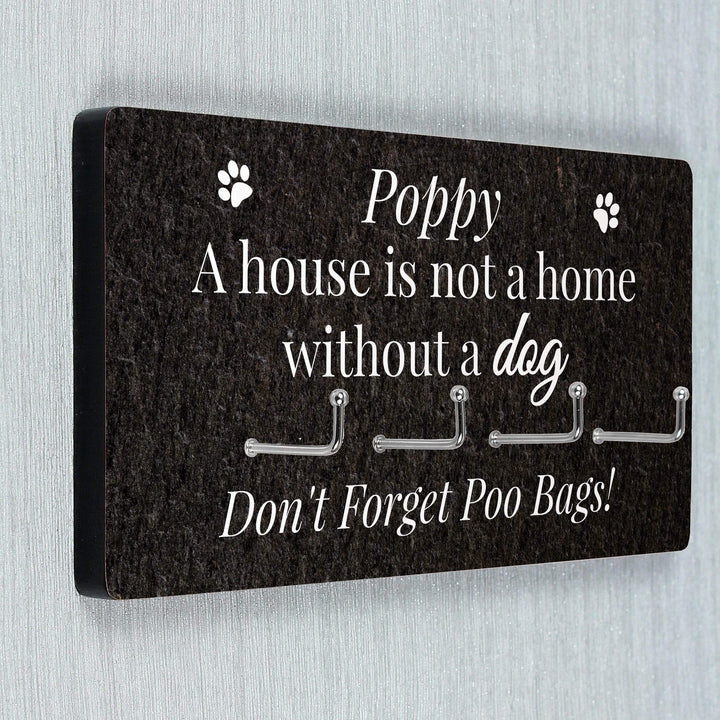 Personalised Memento Wooden Personalised Dog Lead Hooks