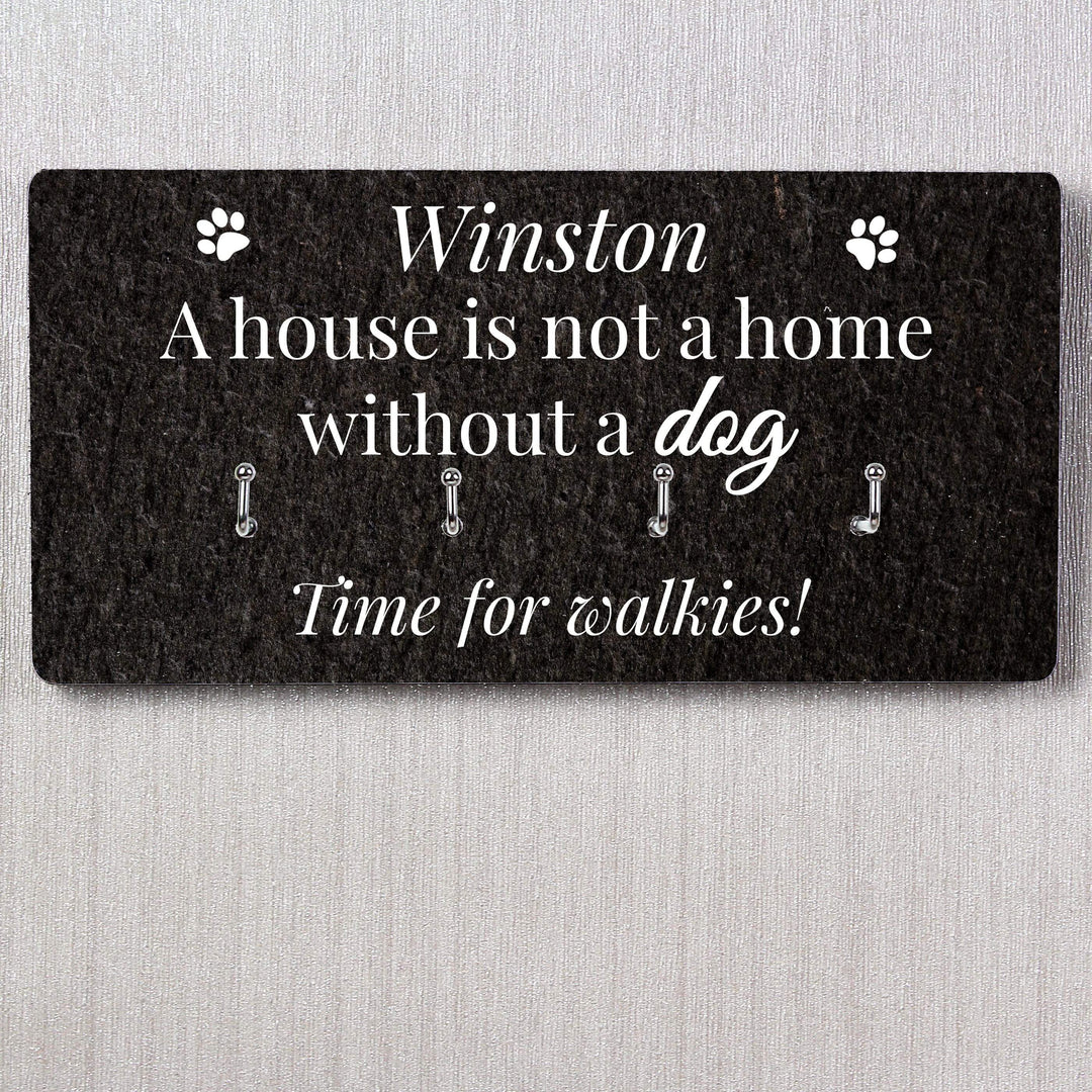 Personalised Memento Wooden Personalised Dog Lead Hooks