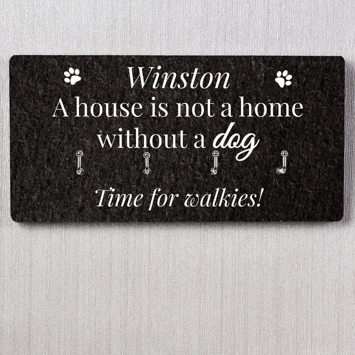 Personalised Memento Wooden Personalised Dog Lead Hooks