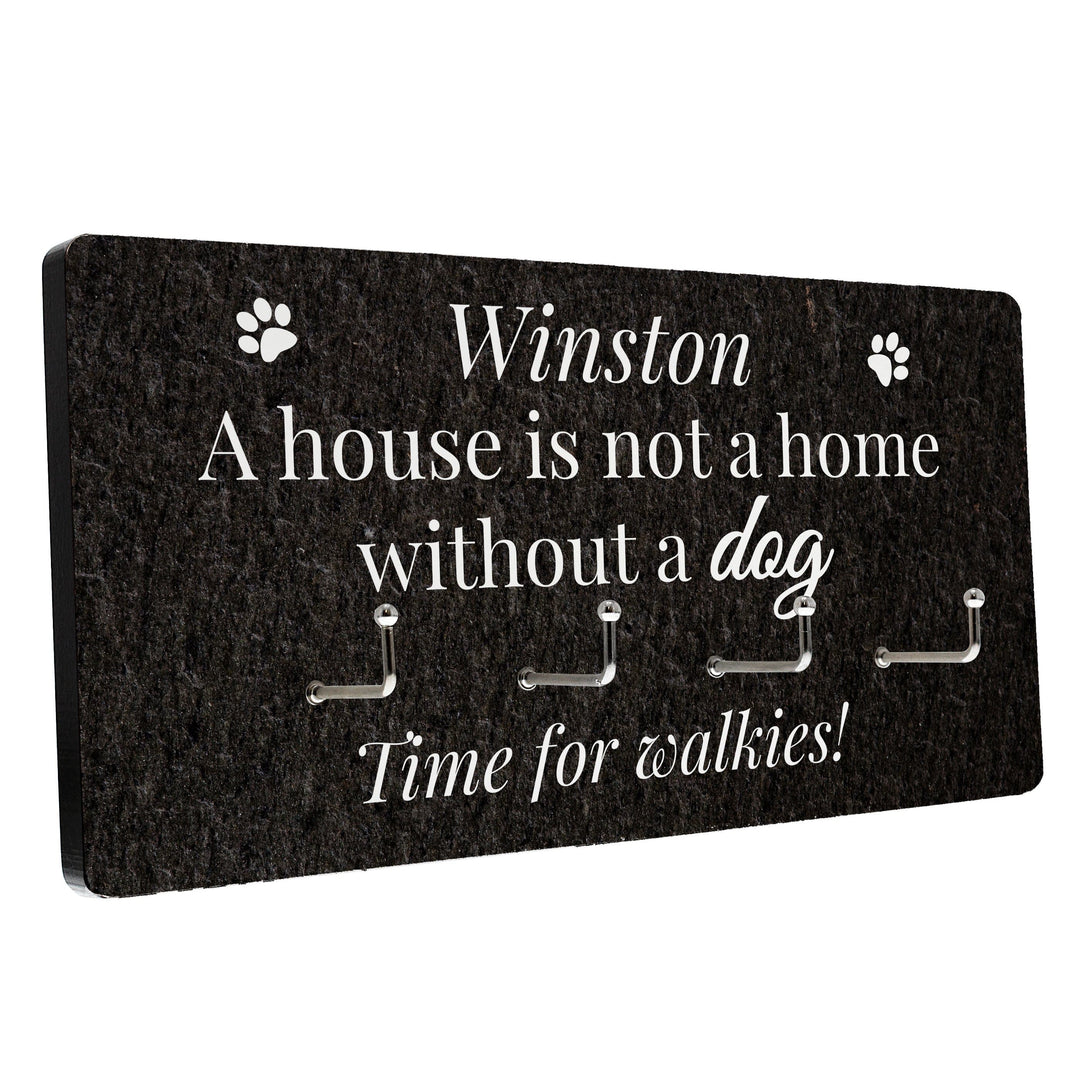 Personalised Memento Wooden Personalised Dog Lead Hooks