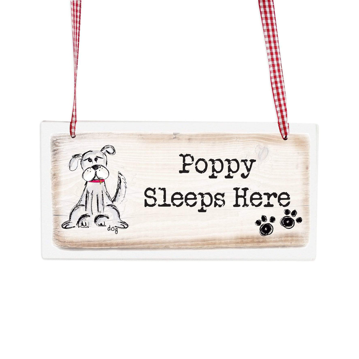 Personalised Memento Wooden Personalised Dog Wooden Sign