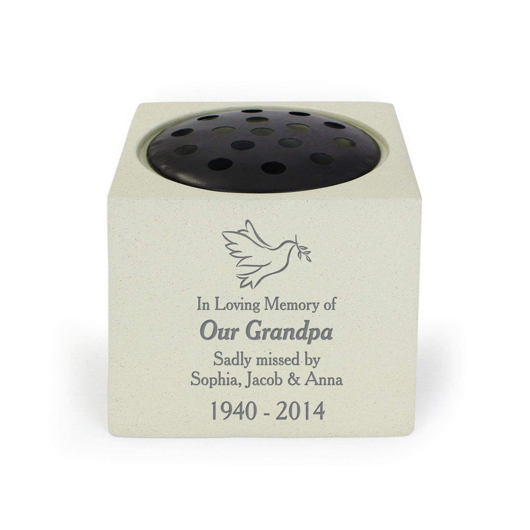 Personalised Memento Memorials Personalised Dove Memorial Vase