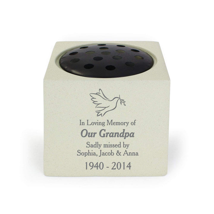Personalised Memento Memorials Personalised Dove Memorial Vase