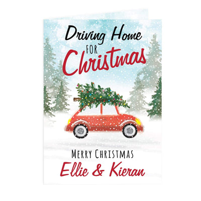 Personalised Memento Greetings Cards Personalised 'Driving Home For Christmas'' Card