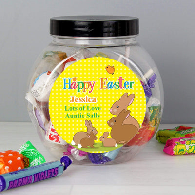 Personalised Memento Food & Drink Personalised Easter Bunny Sweet Jar