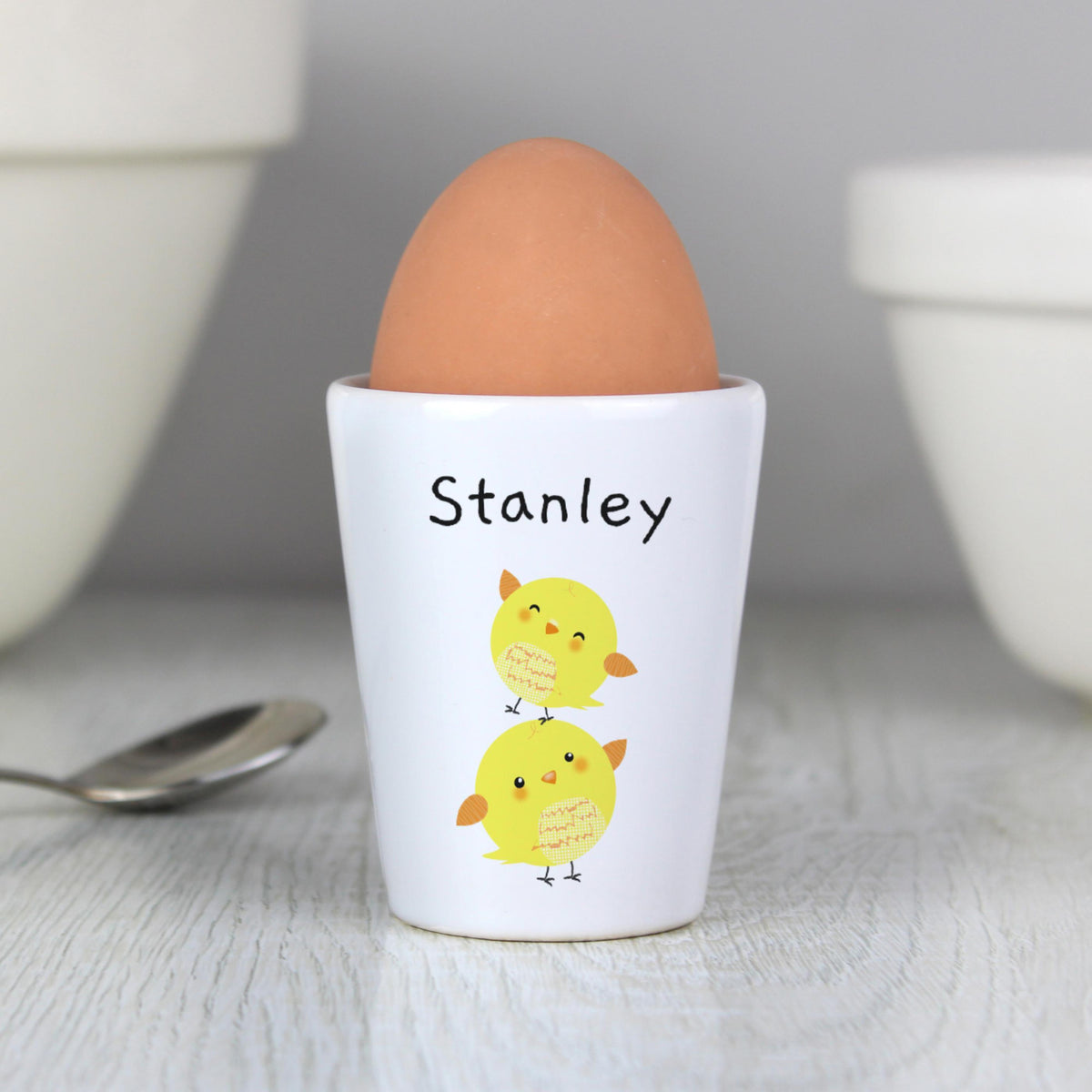 Personalised Memento Personalised Easter Chicks Egg Cup