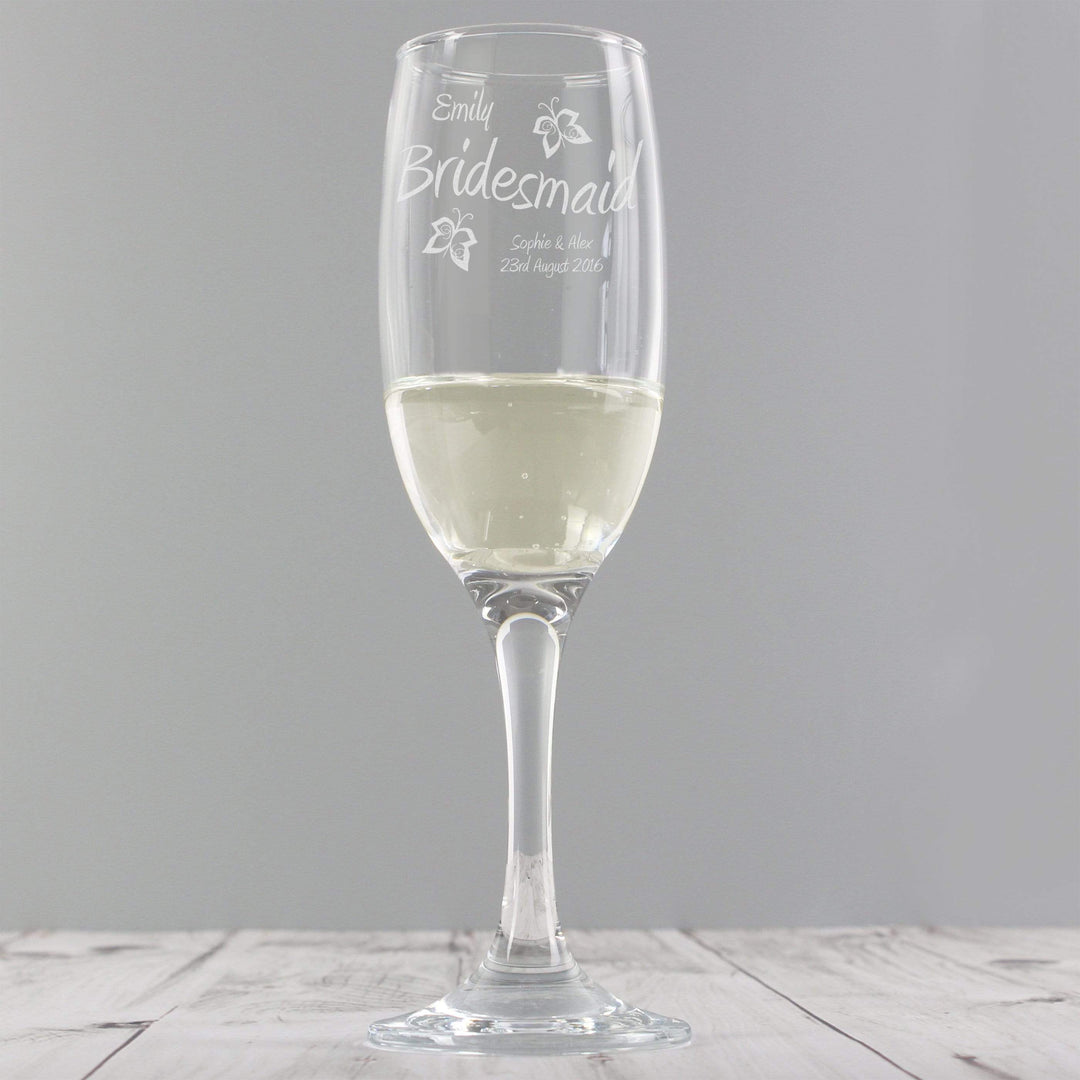 Personalised Memento Glasses &amp; Barware Personalised Elegance Flute