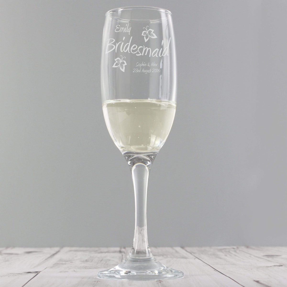 Personalised Memento Glasses & Barware Personalised Elegance Flute