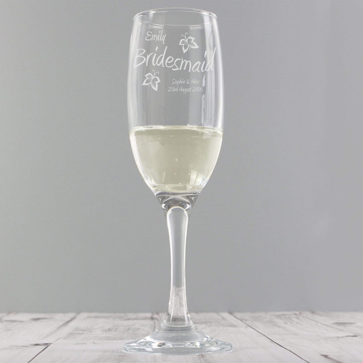 Personalised Memento Glasses &amp; Barware Personalised Elegance Flute
