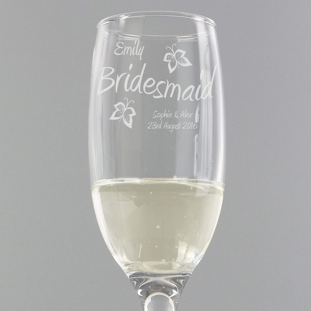 Personalised Memento Glasses &amp; Barware Personalised Elegance Flute