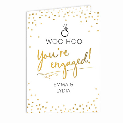 Personalised Memento Greetings Cards Personalised Engagement Card