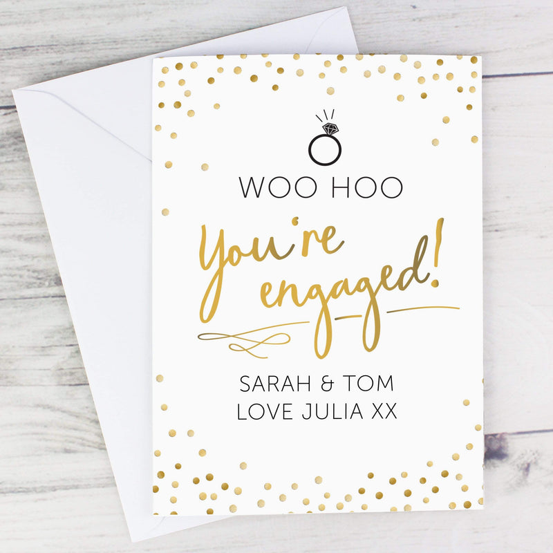 Personalised Memento Greetings Cards Personalised Engagement Card