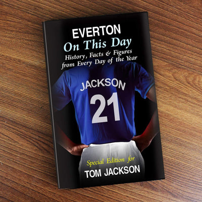 Personalised Memento Books Personalised Everton on this Day Book