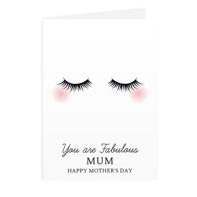 Personalised Memento Personalised Eyelashes Card