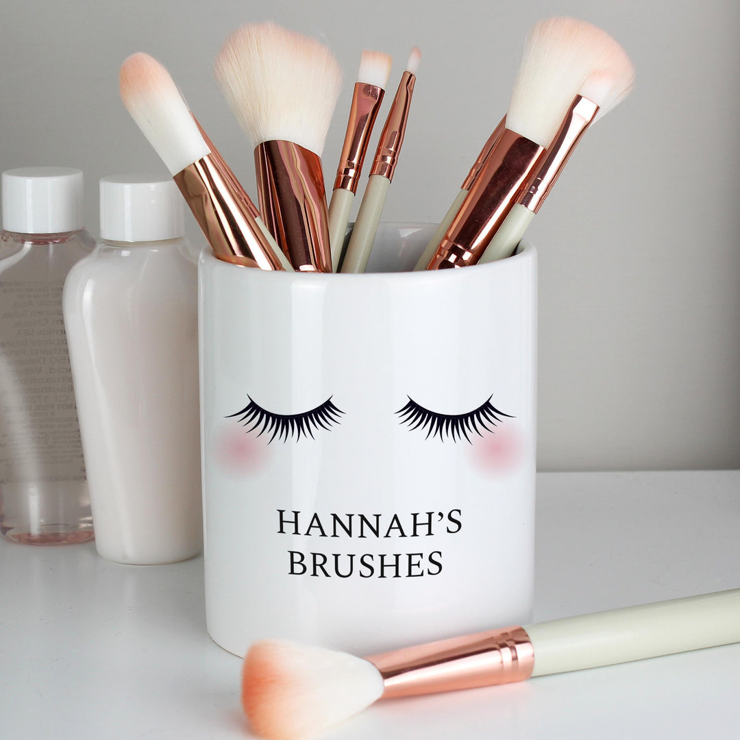 Personalised Memento Personalised Eyelashes Ceramic Storage Pot