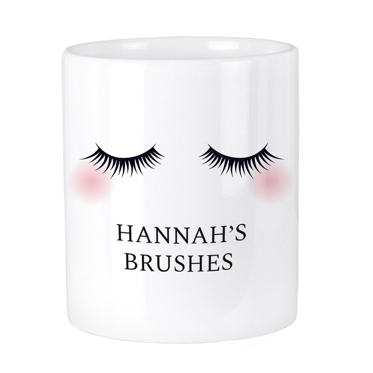 Personalised Memento Personalised Eyelashes Ceramic Storage Pot