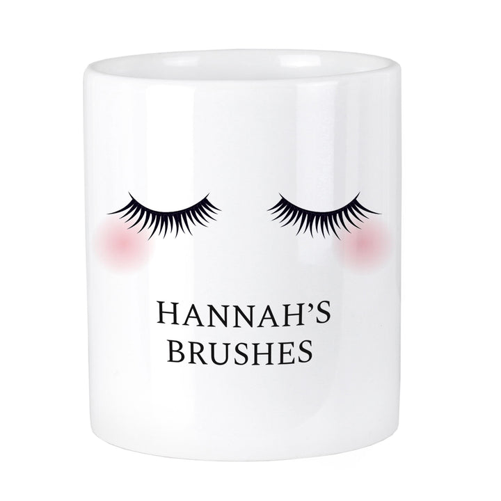 Personalised Memento Personalised Eyelashes Ceramic Storage Pot