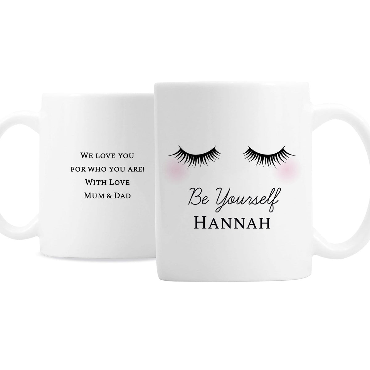 Personalised Memento Mugs Personalised Eyelashes Mug