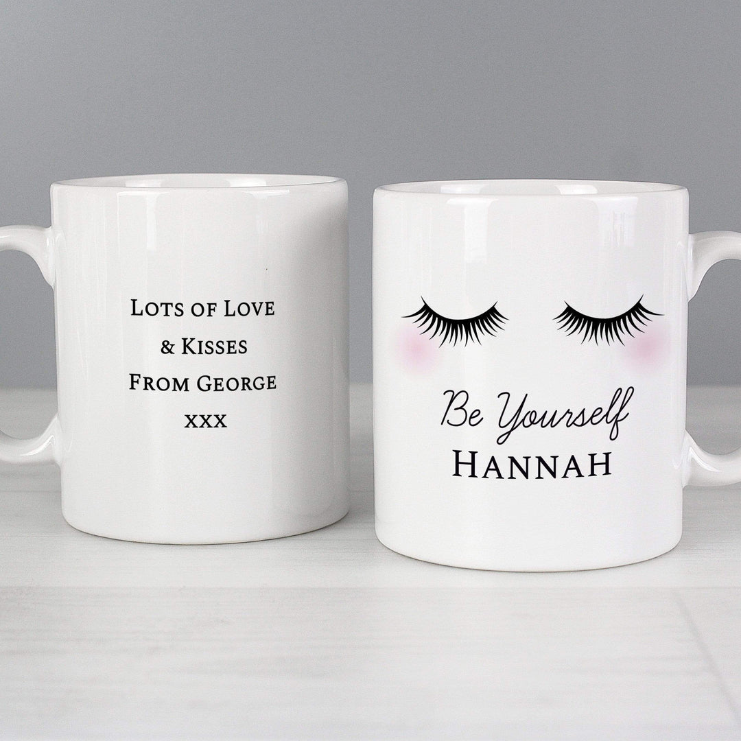 Personalised Memento Mugs Personalised Eyelashes Mug