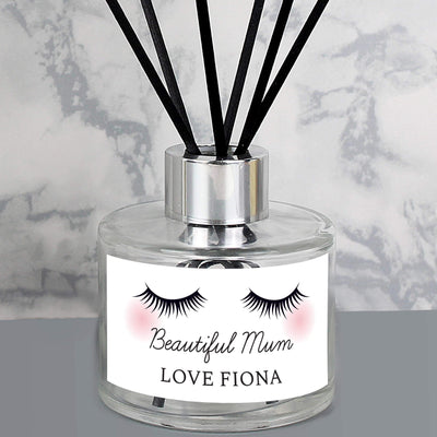 Personalised Memento Personalised Eyelashes Reed Diffuser