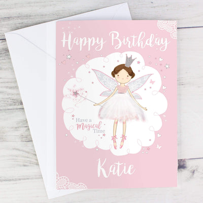 Personalised Memento Greetings Cards Personalised Fairy Princess Card
