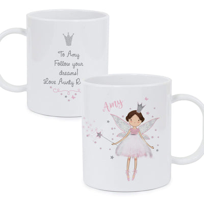 Personalised Memento Mugs Personalised Fairy Princess Plastic Mug