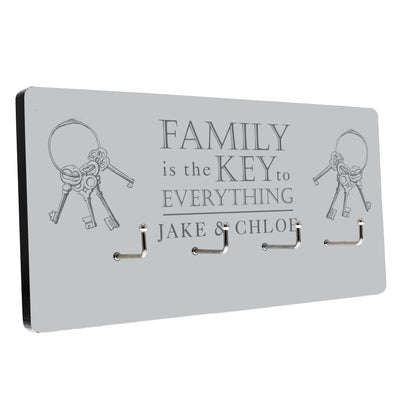 Personalised Memento Wooden Personalised Family Key Hooks