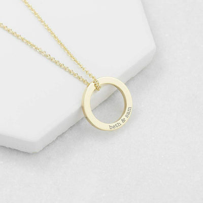 Treat Personalised Family Ring Necklace