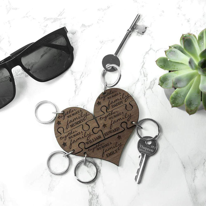 Treat Personalised Family Together Keyring