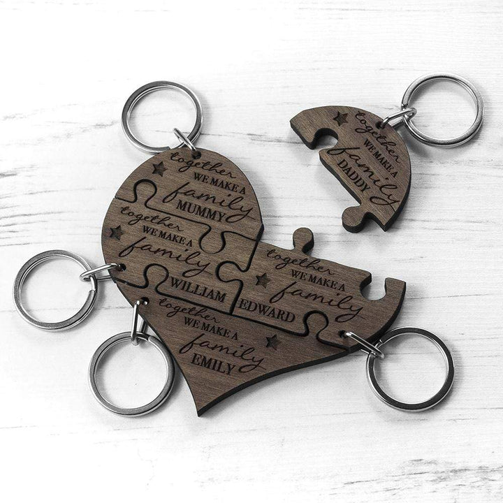 Treat Personalised Family Together Keyring