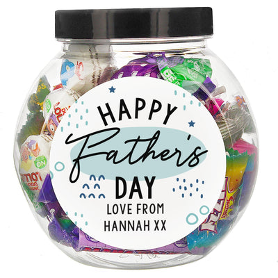 Personalised Memento Personalised Father's Day Sweet Jar