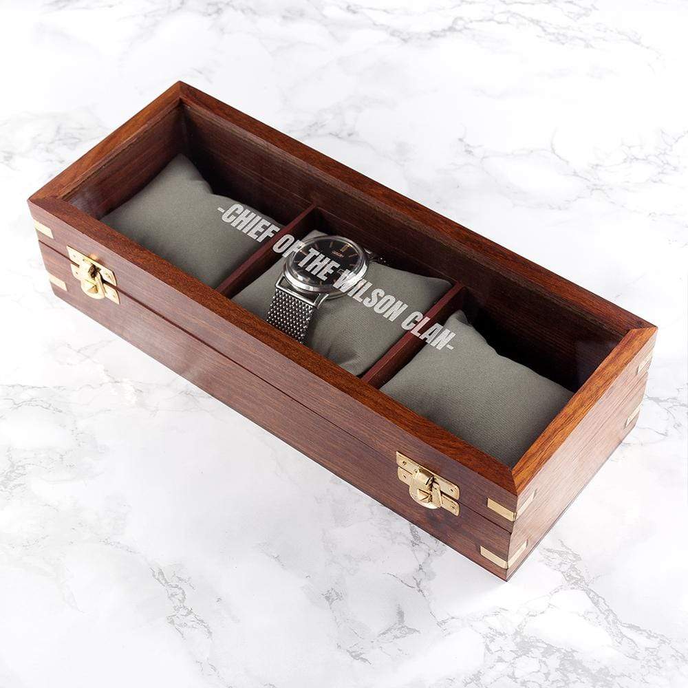 Treat Personalised Wooden Watch Box